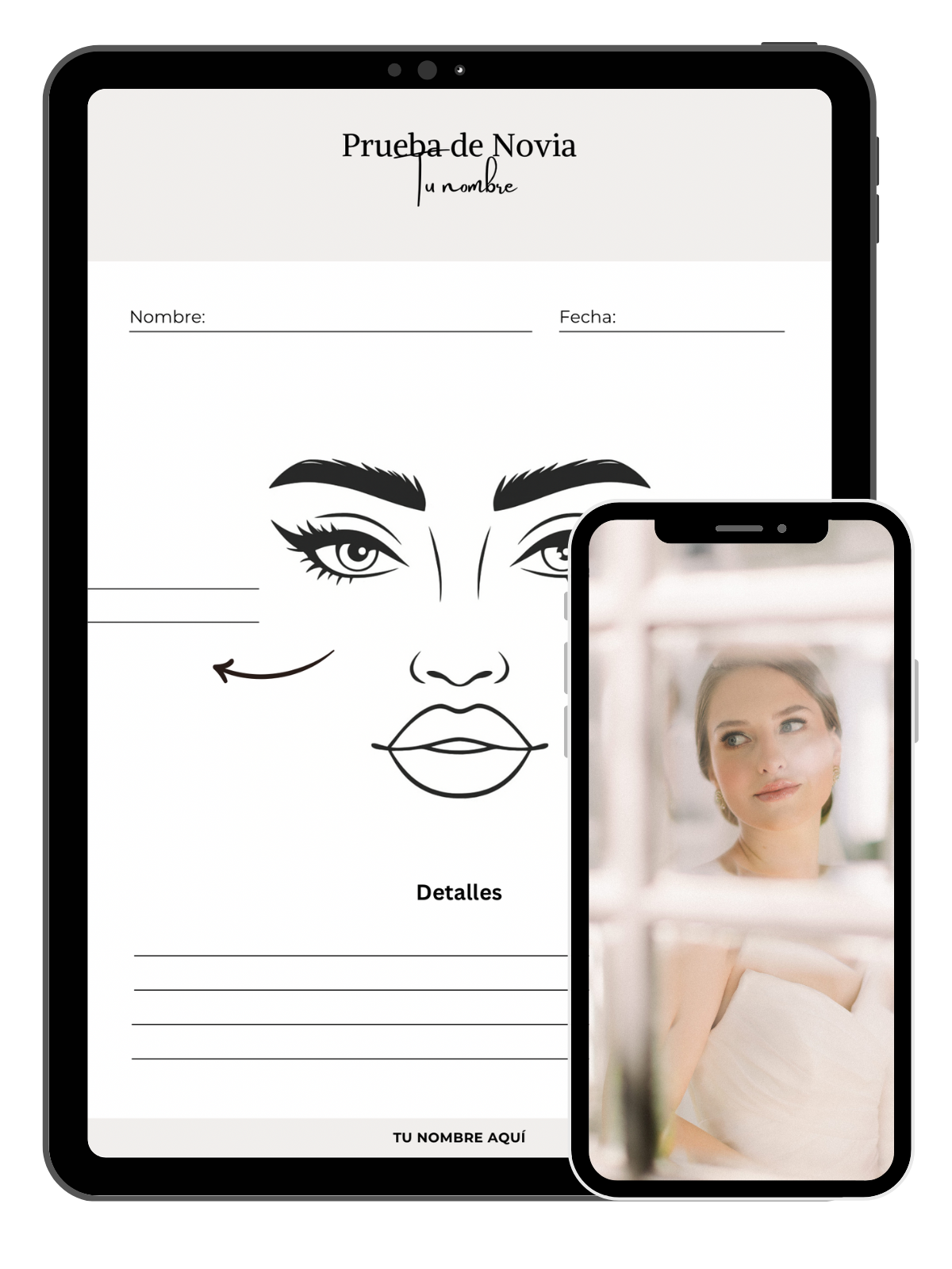 Mockup Bridal Makeup Pack