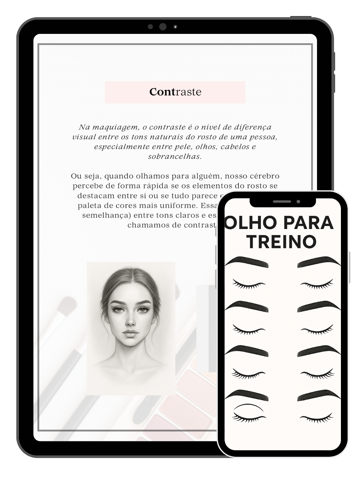 Kit Apostilas Editáveis Curso Design de Sobrancelhas