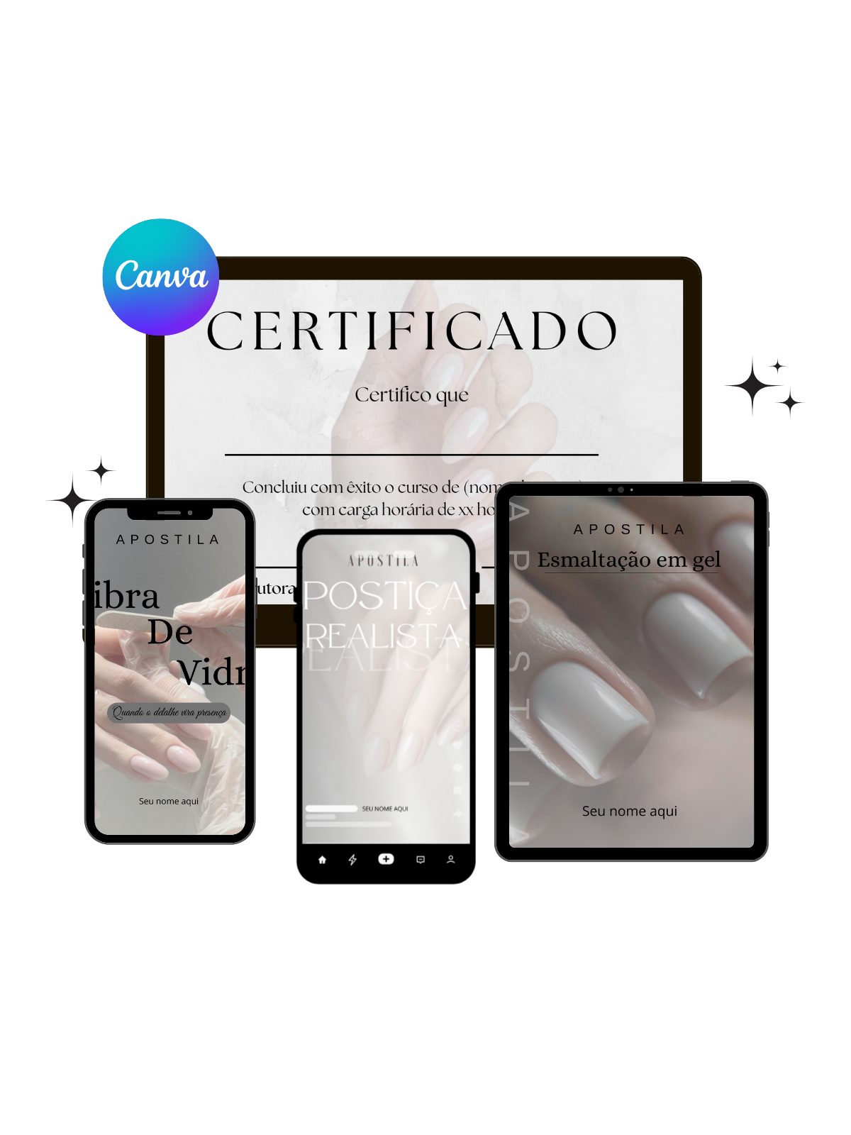 Kit de apostilas para nail designers
