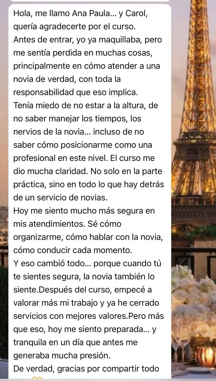 Testimonio de alumna